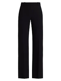 Orital Crepe Mid-Rise Pants