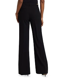 Orital Crepe Mid-Rise Pants