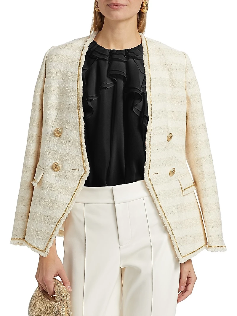 Bristol Ruffle Chiffon Sleeveless Blouse