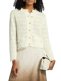 Taza Linen-Cotton Cardigan