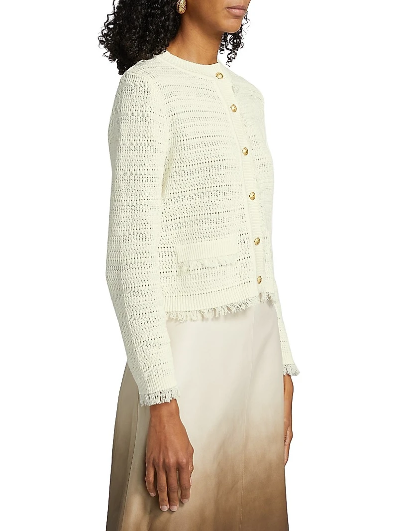 Taza Linen-Cotton Cardigan