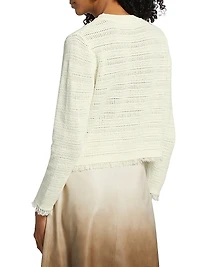 Taza Linen-Cotton Cardigan