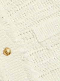 Taza Linen-Cotton Cardigan