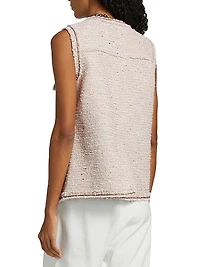 Aranell Cotton-Blend Tweed Vest