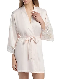 Lacey Satin Robe