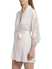 Lacey Satin Robe