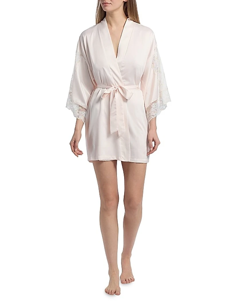 Lacey Satin Robe