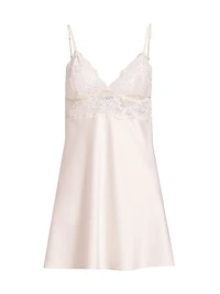 Lacey Satin & Lace Sweetheart Chemise