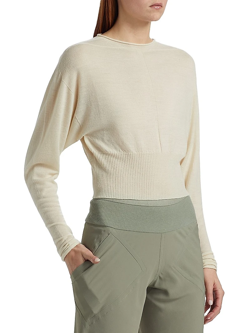 Virgin Wool Crop Sweater