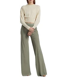 Virgin Wool Crop Sweater