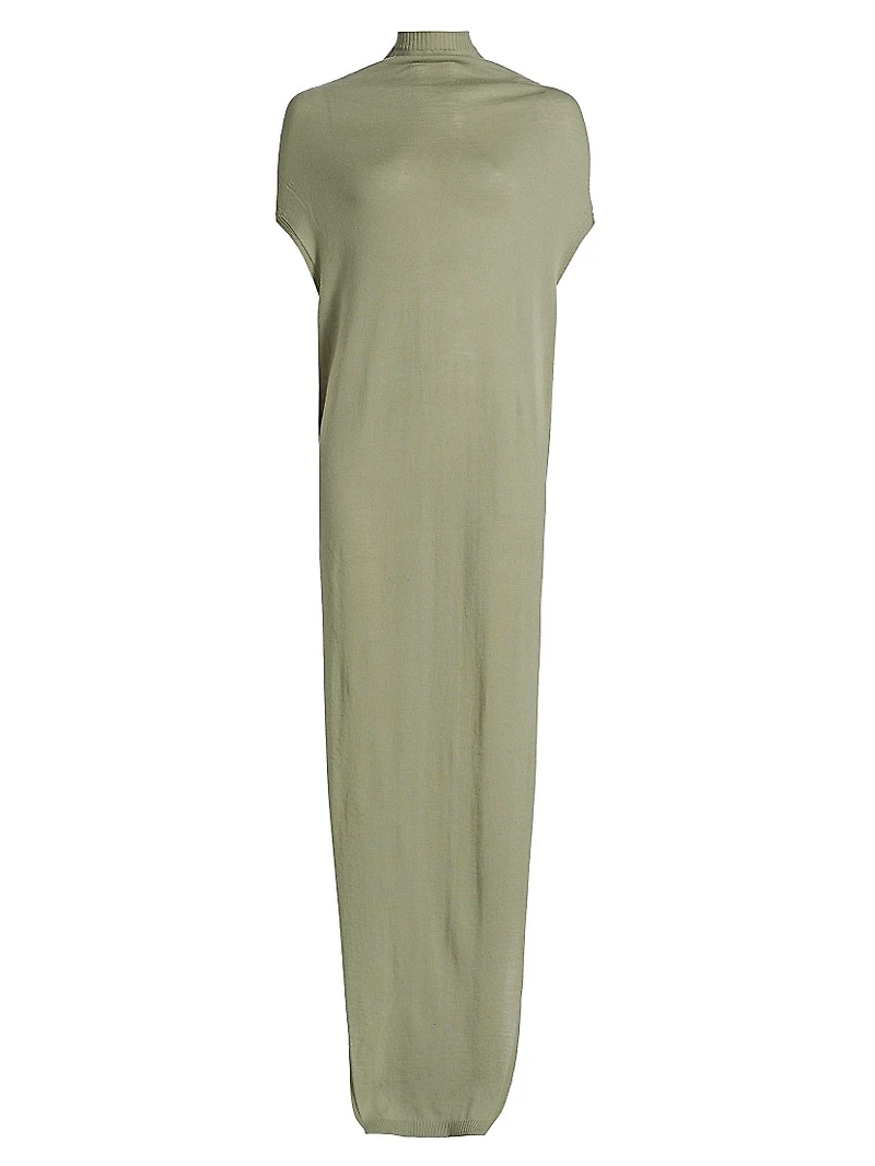 Crater Wool Maxi Dress