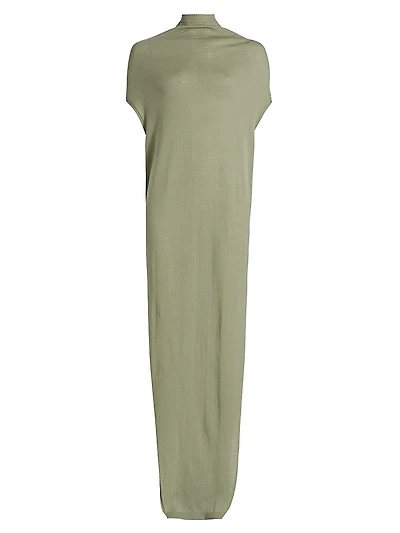 Crater Wool Maxi Dress