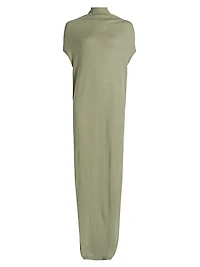 Crater Wool Maxi Dress