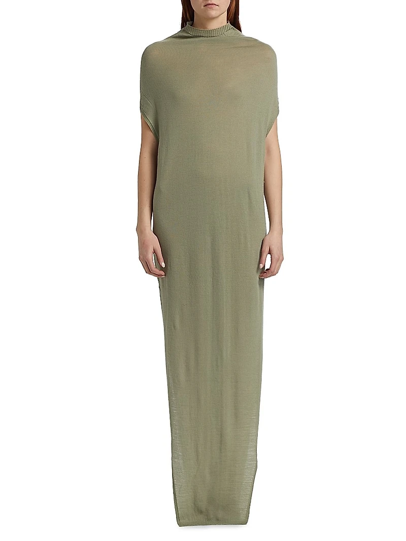 Crater Wool Maxi Dress