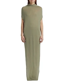 Crater Wool Maxi Dress