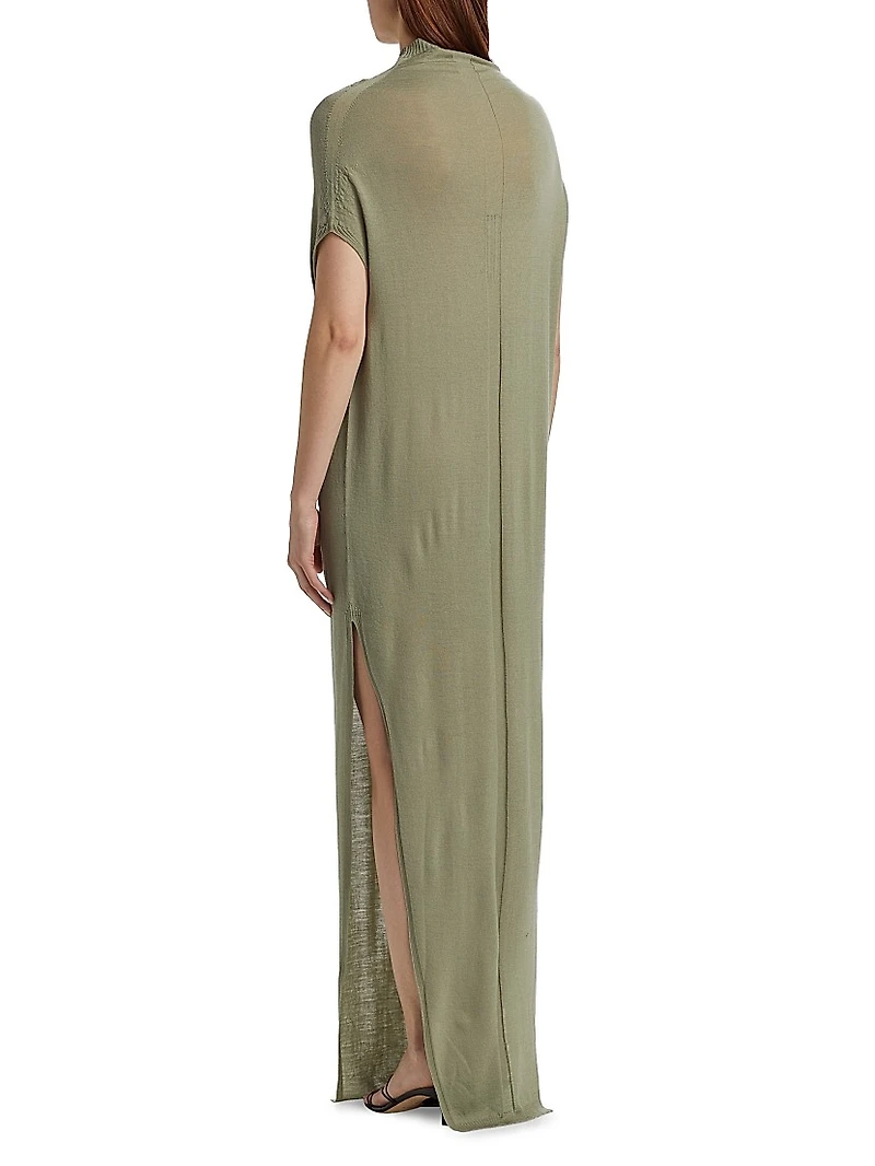 Crater Wool Maxi Dress