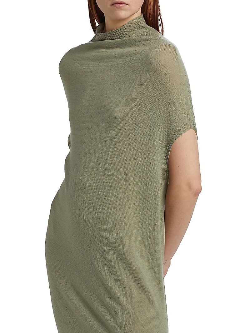 Crater Wool Maxi Dress