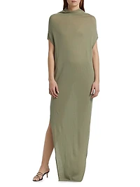 Crater Wool Maxi Dress