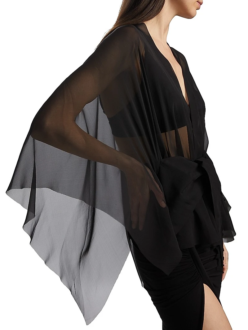 Half Moon Silk Jacket
