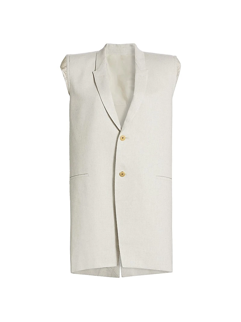 Dirt Longline Wool Vest