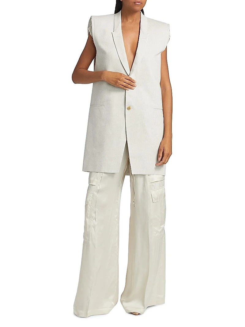 Dirt Longline Wool Vest