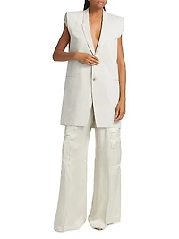 Dirt Longline Wool Vest