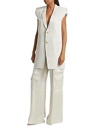 Dirt Longline Wool Vest