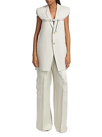 Dirt Longline Wool Vest