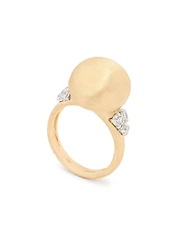 Africa Two-Tone 18K Gold & 0.43 TCW Diamond Ring