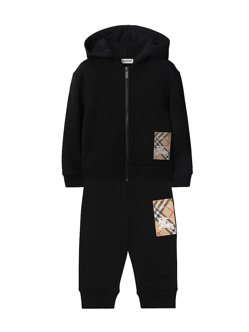 Baby Boy's & Little EKD Check Joggers