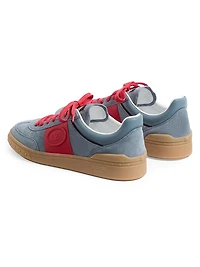 Men's Upvillage Sneakers Split Leather and Calfskin Nappa