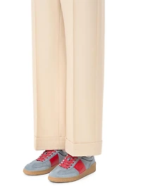 Men's Upvillage Sneakers Split Leather and Calfskin Nappa
