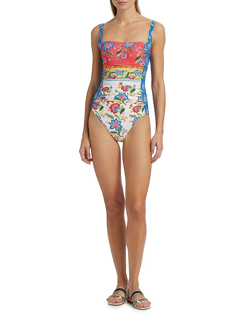 Roumba Ruched One-Piece Swimsuit