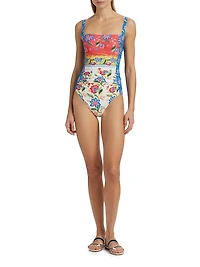Roumba Ruched One-Piece Swimsuit