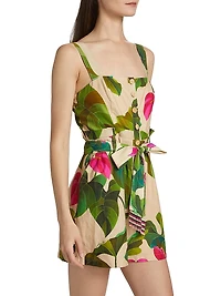 Anthurium Leaves Sand Romper