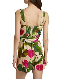 Anthurium Leaves Sand Romper