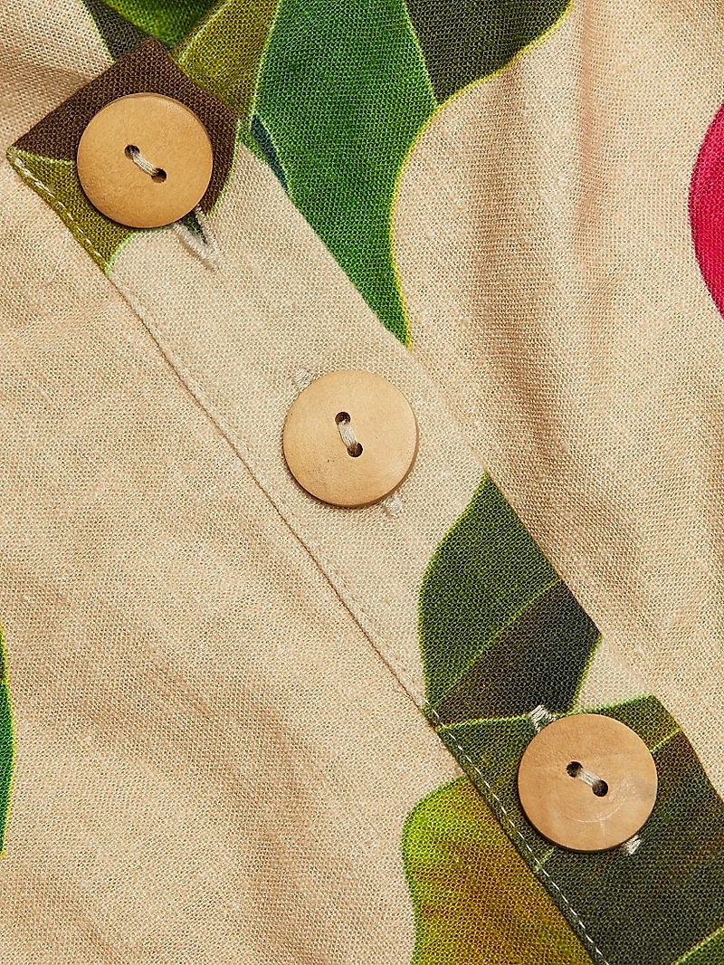 Anthurium Leaves Sand Romper