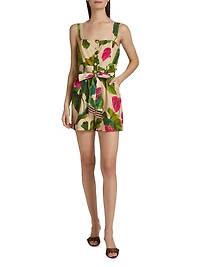 Anthurium Leaves Sand Romper