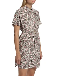 Idris Printed Twill Shirtdress