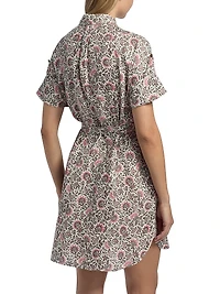 Idris Printed Twill Shirtdress