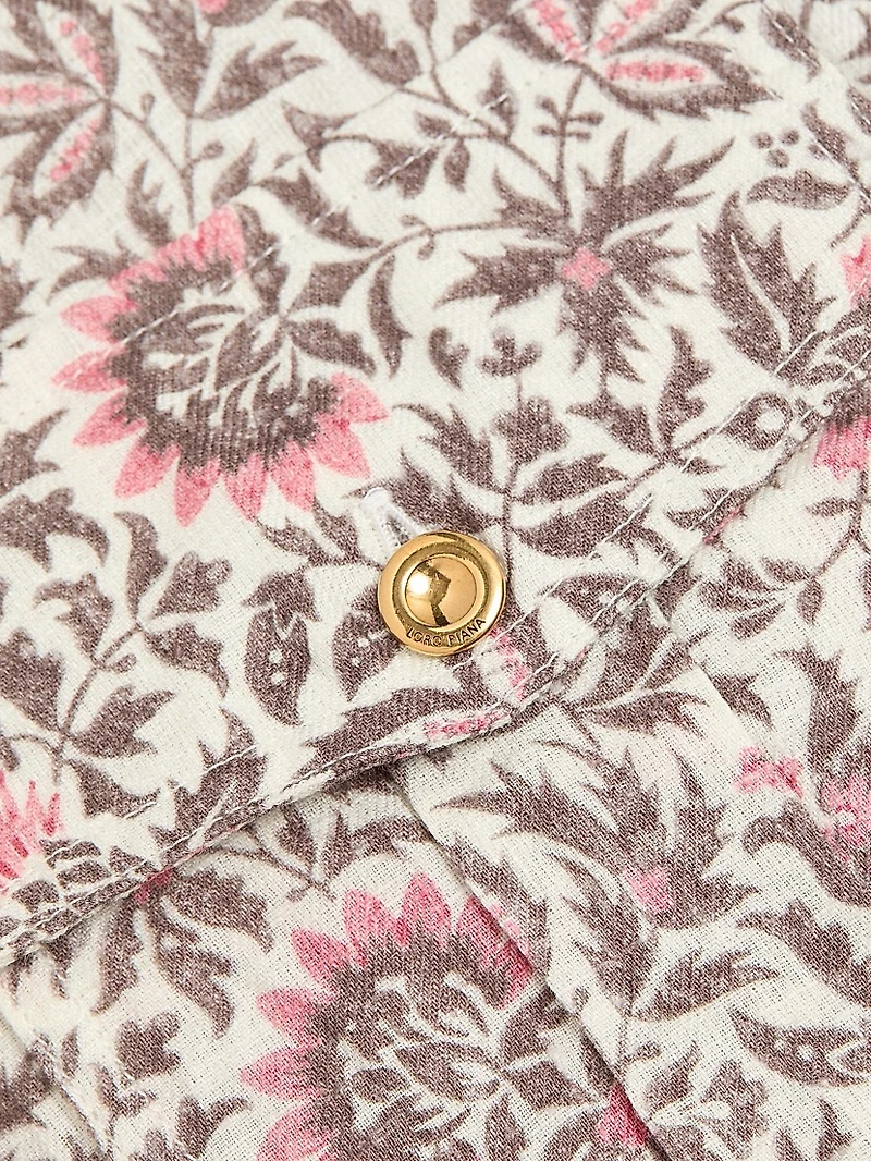 Idris Printed Twill Shirtdress