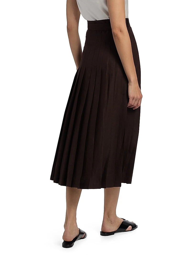 Yasmina Tied Midi-Skirt