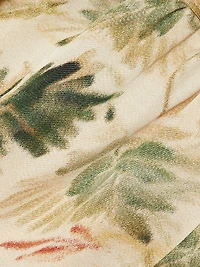 Leah Leaf-Printed Skirt