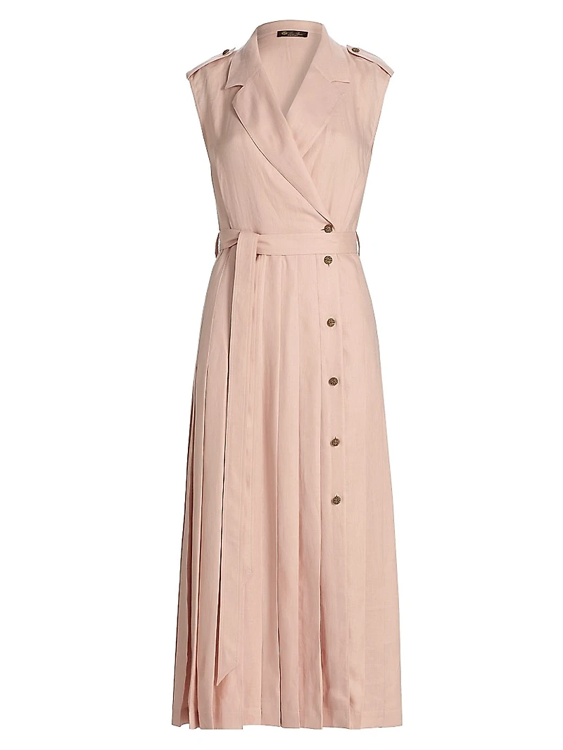 Bryce Twill Trench Midi-Dress