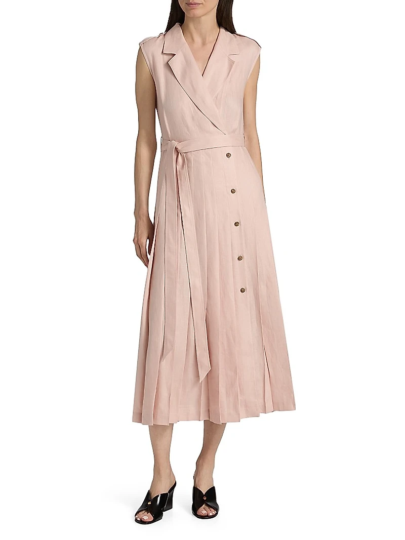 Bryce Twill Trench Midi-Dress