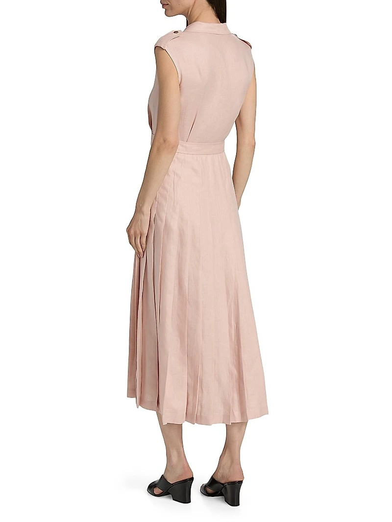Bryce Twill Trench Midi-Dress