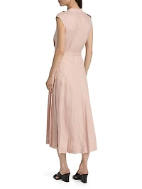 Bryce Twill Trench Midi-Dress