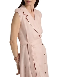 Bryce Twill Trench Midi-Dress