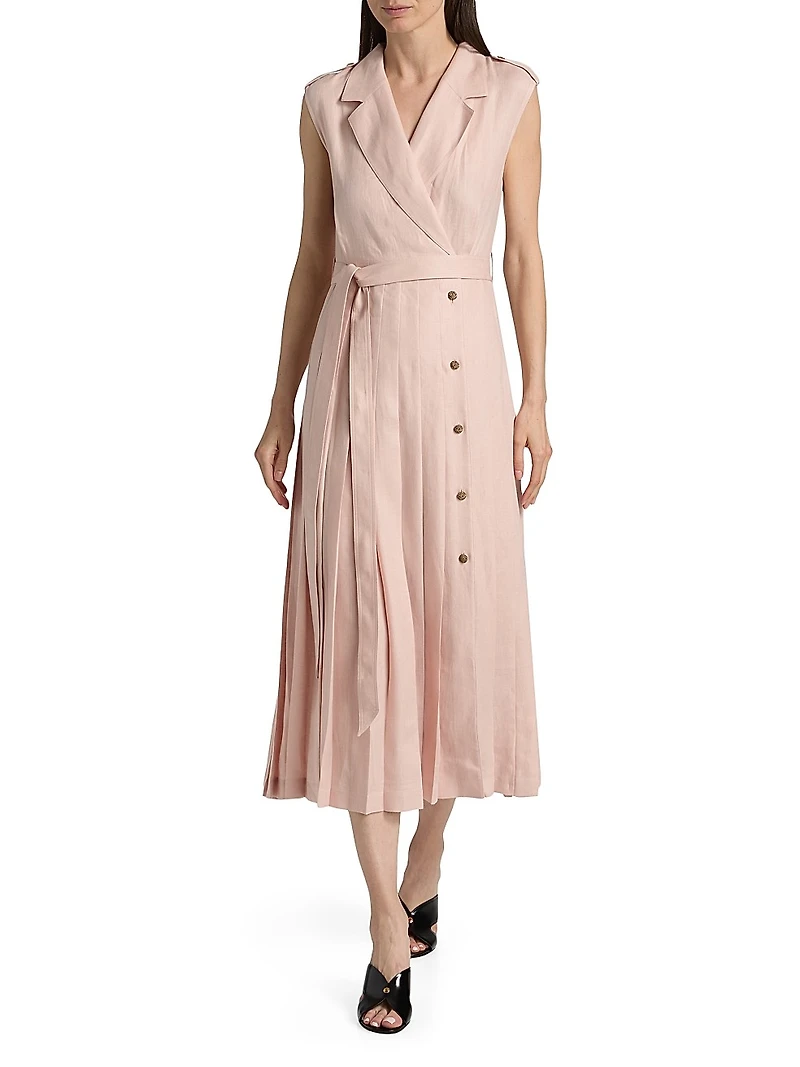 Bryce Twill Trench Midi-Dress