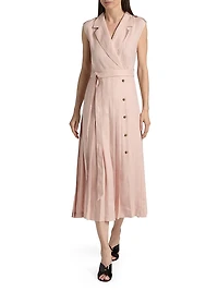 Bryce Twill Trench Midi-Dress